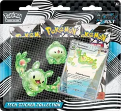 Pokemon Scarlet & Violet Black Bolt Tech Sticker Collection ft. Reuniclus - Image 1