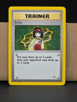 Trainer ERIKA HOLO- 16/132 - Gym Heroes!!!! VINTAGE Pokemon 2000 - Image 1