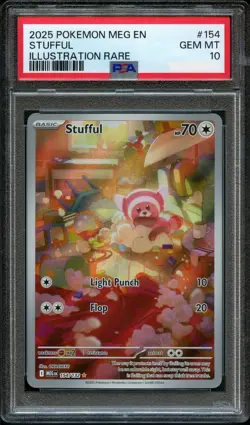 Pokemon Mega Evolution Stufful 154 PSA 10 - Image 1
