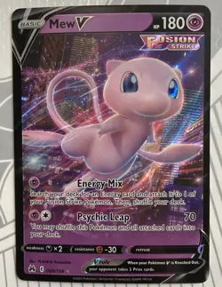 MEW V 060/159 Pokemon Crown Zenith ULTRA RARE HOLO NM - Image 1