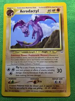 POKEMON AERODACTYL 60 HP UNLIMITED NEO REVELATION 15/64 RARE NEAR MINT - Image 1