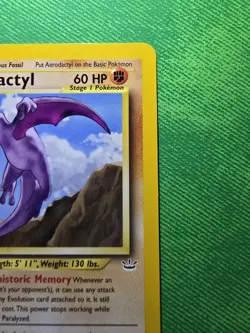 POKEMON AERODACTYL 60 HP UNLIMITED NEO REVELATION 15/64 RARE NEAR MINT - Image 3