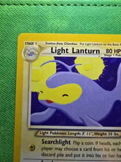 2002 POKEMON TCG NEO DESTINY 23/105 LIGHT LANTURN UNLIMITED NON-HOLO RARE... - Image 2