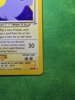 2002 POKEMON TCG NEO DESTINY 23/105 LIGHT LANTURN UNLIMITED NON-HOLO RARE... - Image 4