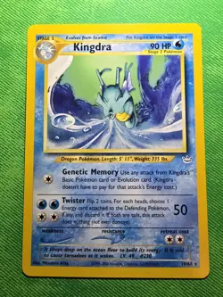 2001 POKEMON TCG NEO REVELATION 19/64 KINGDRA UNLIMITED NON-HOLO RARE NEAR MINT - Image 1
