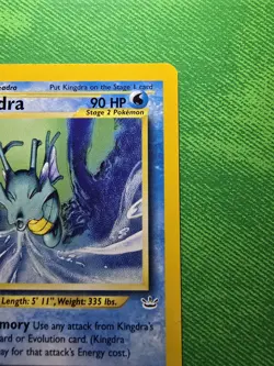 2001 POKEMON TCG NEO REVELATION 19/64 KINGDRA UNLIMITED NON-HOLO RARE NEAR MINT - Image 3