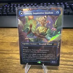 Tamiyo, Inquisitive Student (Borderless) (Textured Foil) Modern Horizons 3 MTG - Image 1