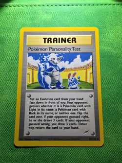 2002 POKEMON TCG NEO DESTINY 102/105 POKEMON PERSONALITY TEST UNLIMITED UNCOMMON - Image 1