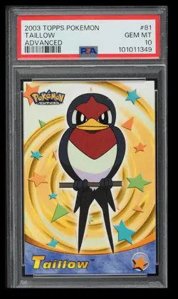 2003 Pokemon Topps Advanced Taillow PSA 10 English #81 - Image 1