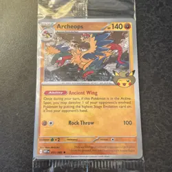 2025 Pokemon Fossil Museum Exclusive Promo Archeops 051/086 Stamped New Sealed - Image 1