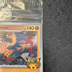 2025 Pokemon Fossil Museum Exclusive Promo Archeops 051/086 Stamped New Sealed - Image 3