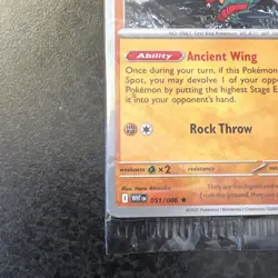 2025 Pokemon Fossil Museum Exclusive Promo Archeops 051/086 Stamped New Sealed - Image 5