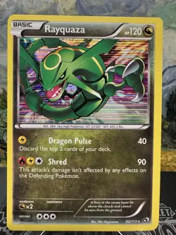 Pokemon Rayquaza 93/113 Holo Rare Legendary Treasures NM - Image 1