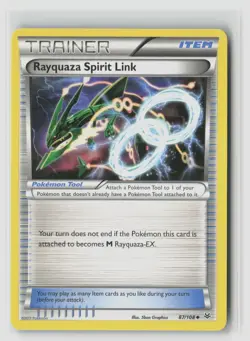 Rayquaza Spirit Link #87/108 Xy - Roaring Skies Uncommon Pokemon TCG LP - Image 1