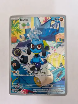 Pokemon TCG - Riolu 215 / 198 - Scarlet & Violet Base Set - Illustration Rare - Image 1