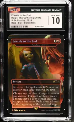 TWINFLAME Secret Lair Friends to the End Foil Rare Chucky CGC 10 MTG - Image 1