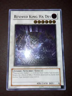 Yu-Gi-Oh! Revived King Ha Des -CSOC-EN044 - Ultimate Rare- Unlimited NM! - Image 1