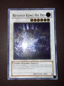 Yu-Gi-Oh! Revived King Ha Des -CSOC-EN044 - Ultimate Rare- Unlimited NM! - Image 2