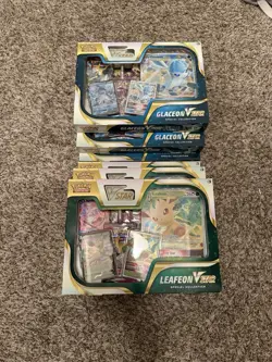 3x Pokemon TCG Glaceon / 3x Leafeon VSTAR Special Collection - Sealed - Image 1