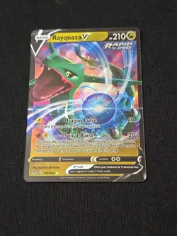 Rayquaza V 110/203 SWSH07: Evolving Skies Ultra Rare Holo Pokemon TCG Near Mint - Image 1
