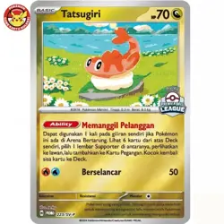 Tatsugiri Promo 223/SV-P Participant Premier Ball League Stamp Pokemon Indonesia - Image 1