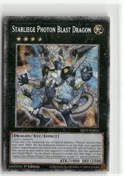 Yugioh Starliege Photon Blast Dragon MP25-EN034 Starlight Rare NM 1st Ed - Image 1