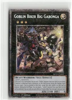 Yugioh Goblin Biker Big Gabonga MP25-EN002 Starlight Rare NM 1st Ed - Image 1