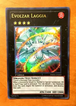 Yugioh Evolzar Laggia 1st Edition PHSW-EN043 Vintage Ultra Rare NM-M - Image 1