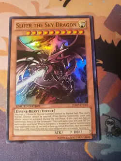 Yugioh Slifer The Sky Dragon JUMP-EN061 Ultra Rare Limited Edition Promo - Image 1