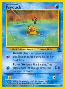 Pokemon WOTC Black Star League Promo Psyduck 20 NEAR MINT NM - Image 1
