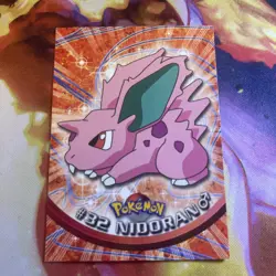 1999 Topps Pokemon #32 Nidoran TV Animation Edition Black Logo - Image 1