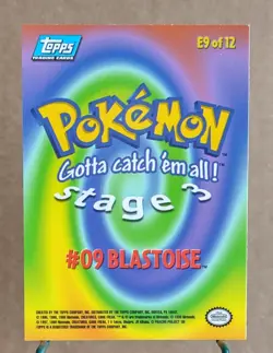 1999 Pokemon Topps The First Movie Evolution Blastoise #E9 of 12 - Image 2