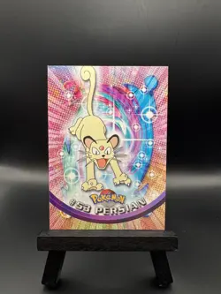 Pokemon Persian #53 Topps 1999 Black Logo TV Animation Edition LP - Image 1