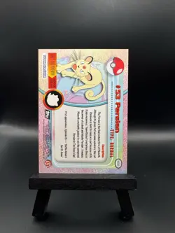 Pokemon Persian #53 Topps 1999 Black Logo TV Animation Edition LP - Image 3