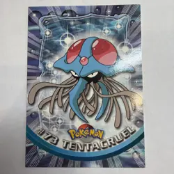 1999 Topps Pokemon TV Animation Series 1 Tentacruel Green Logo #73 - Image 1