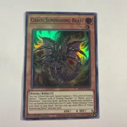 Yugioh Chaos Summoning Beast MP21-EN250 Super Rare 1st Ed NM - Image 1