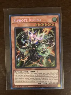 Yugioh Elfnote Regina Blazing Dominion Secret Rate NM - Image 1