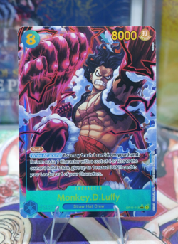 Monkey D. Luffy (Alt Art) OP11-118 SEC A Fist of Divine Speed One Piece TCG Eng - Image 1