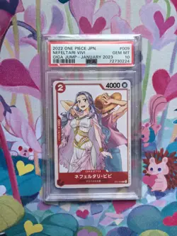 Nefeltari Vivi ST01-009 One Piece TCG JUMP GIGA WINTER APPENNDIX PSA 10 - Image 1