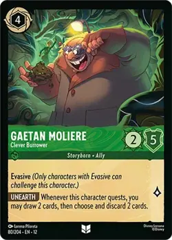 Gaetan Moliere - Clever Burrower 80/204 COLD FOIL Wilds Unknown Disney Lorcana - Image 1