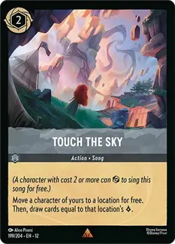 Touch the Sky 199/204 COLDFOIL Wilds Unknown Disney Lorcana - Image 1