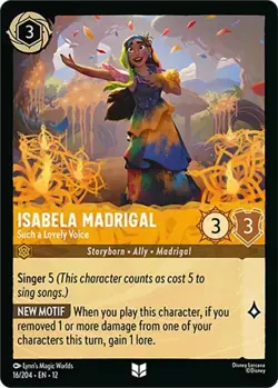 Isabela Madrigal - Such a Lovely Voice 16/204 COLD FOIL Wilds Unknown Lorcana - Image 1