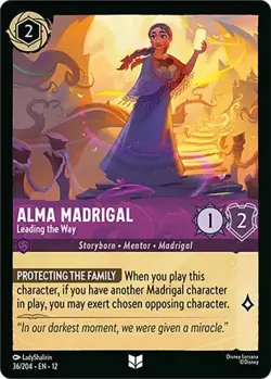 Alma Madrigal - Leading the Way 36/204 COLD FOIL Wilds Unknown Disney Lorcana - Image 1