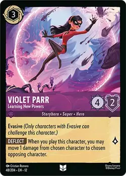 Violet Parr - Learning New Powers 48/204 COLD FOIL Wilds Unknown Disney Lorcana - Image 1