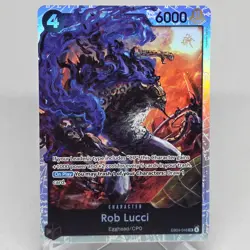 Rob Lucci OP15-EB04 SR ONE PIECE TCG Card Game NM Black Foil - Image 1