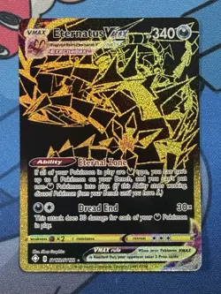 2021 Eternatus VMAX SV122/SV122 Shining Fates Shiny Vault Pokemon TCG Card GOLD - Image 1