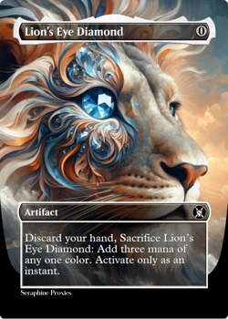 Lion's Eye Diamond - High Quality Altered Art Custom Cards - Image 1