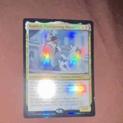 Magic: The Gathering Kambal, Profiteering Mayor Foil Rare W/B OTJ 211 - Image 1