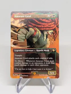 Amarant Coral BORDERLESS - MTG Magic the Gathering - FIC - Image 1