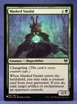 Masked Vandal - MTG - The List Reprints - Excellent NM - Image 1
